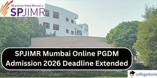 SPJIMR Mumbai Online PGDM Admission 2026 Deadline Extended; Apply by March 16 @spjimr.org